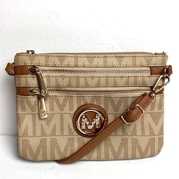 MKF COLLECTION Geneve M Signature Functional Crossbody  by Mia K Farrow Handbag - Picture 1 of 9